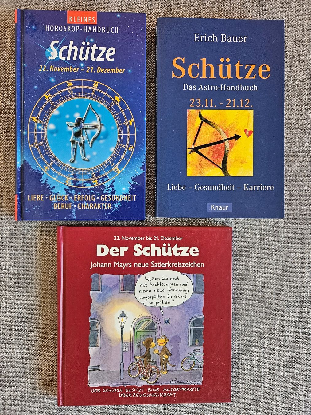 Bücher: Sternzeichen Schütze 3 Bücher – Gebraucht aus Beinwil am See von Schnugi6