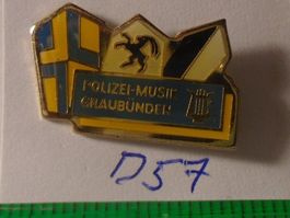 1 Polizei Musik Graubünden Pin (D57)