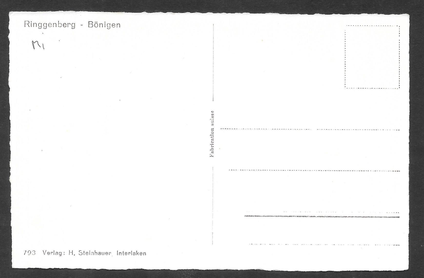 Cartoline postali: Ringgenberg - Bönigen Gesamtansicht – Usato da Olten venduto da clotaldi 1