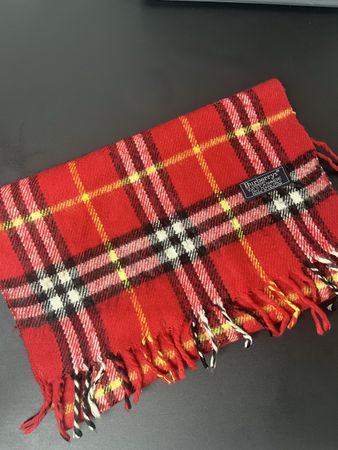 Écharpe Burberry Cachemire Rouge carreaux