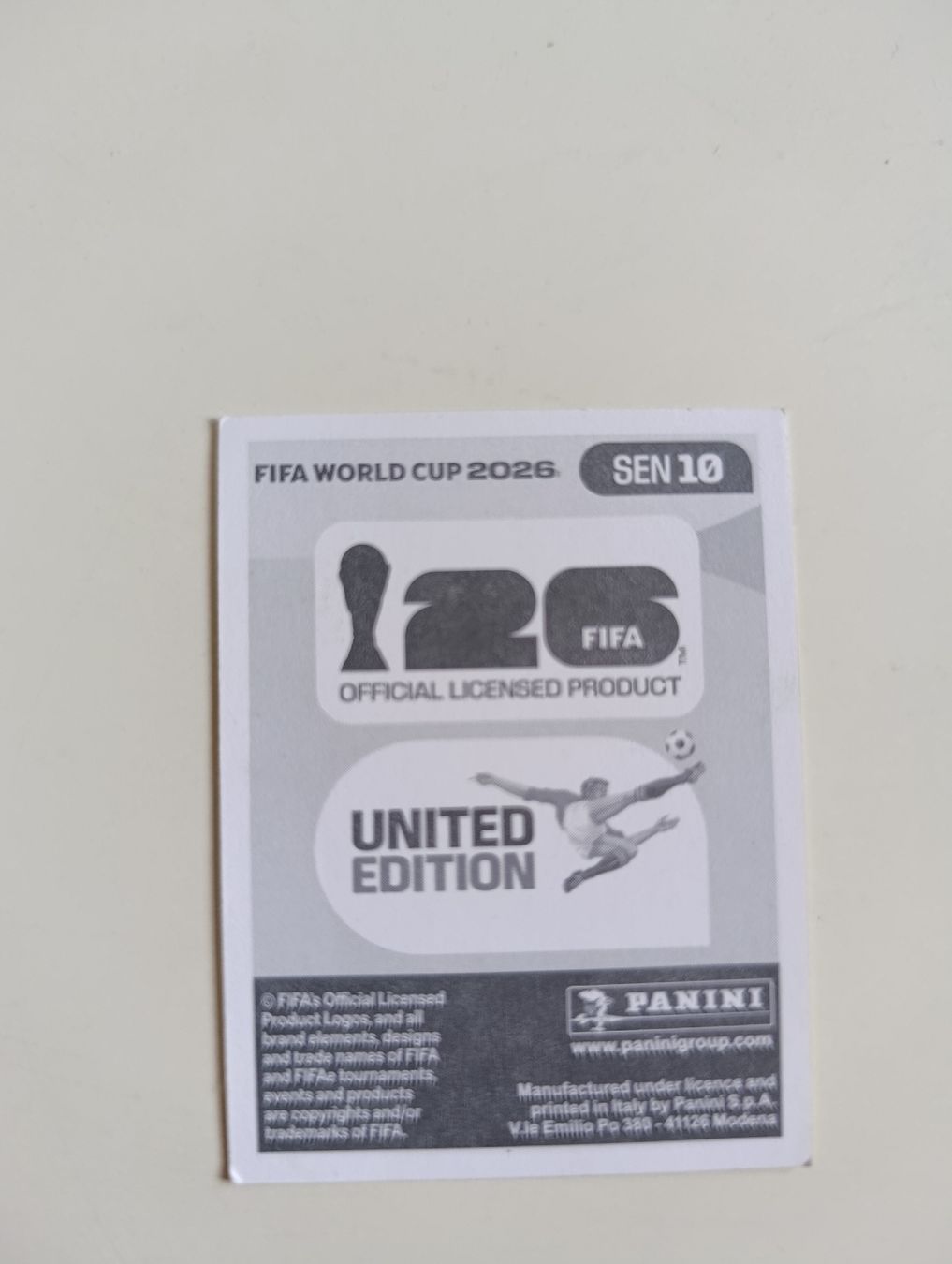 Panini Cartes à collectionner: Panini World Cup 2026 SEN 10 – Neuf (Voir description) à Lavey-Village par pas_7xd2 1
