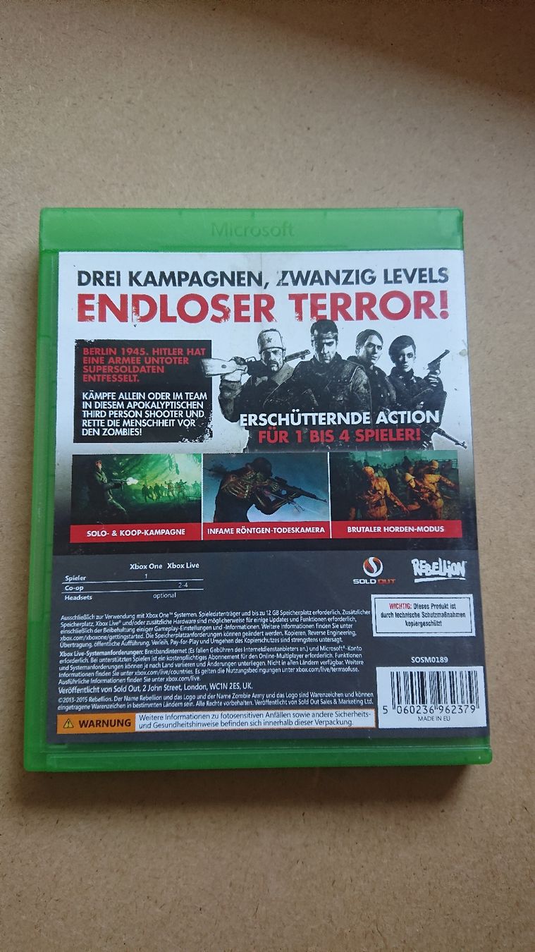 Giochi: Zombie Army Trilogy - Xbox One -  – Usato da Chur venduto da FreakofRarity 1