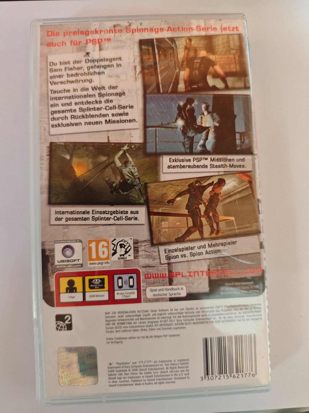 Giochi: Tom Clancy's Splinter Cell Essentials PSP – SPASS im Frue... – Usato da Wolfwil venduto da Rarak 1