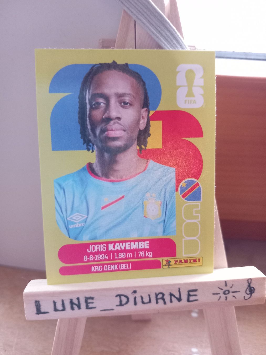 Panini Carte collezionabili: Carte FIFA 2026 Joris KAVEMBE COD7 – Usato da Salavaux venduto da Lune_Diurne