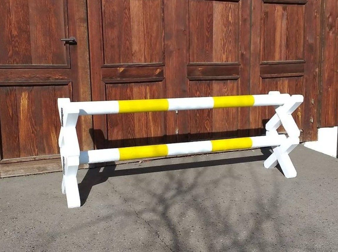 Briglie & Cavezze: Neues Cavaletti 2m lang nach Wunsch gestrichen – Nuovo e nell'imballaggio originale da Amriswil venduto da Landherzli 3