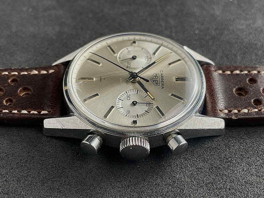 Tag Heuer Orologi: Heuer Carrera 45 ref. 3647S, serviced – Usato da Luzern venduto da ChronoScope6004 7