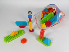 Jeu de construction de 69 pces encastrables et 5 personnages
