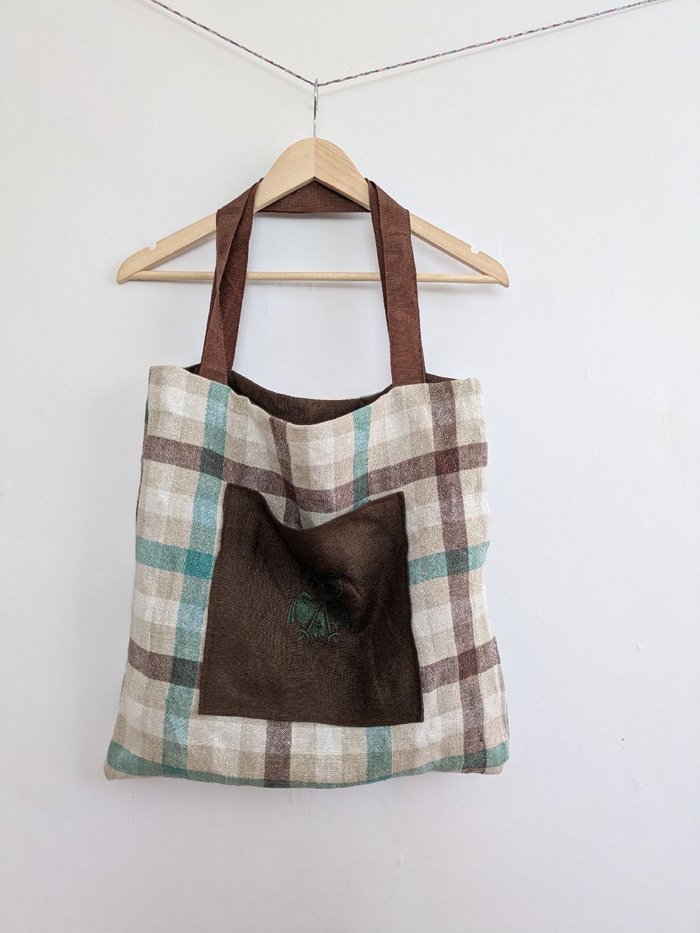 Borse: Handtasche, Stofftasche mit Eulen-Motiven – Usato da Rorschach venduto da olg_5qq2 1