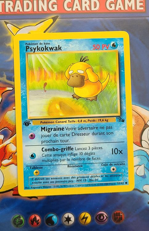 Porte-clés Psykokwak Pokémon - Édition 1999 Hasbro - Neuf Et Vintage