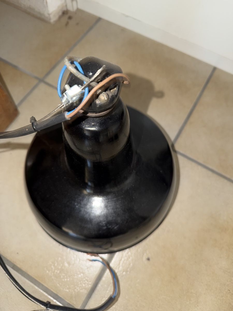 Lampadari & plafoniere: Lampe Metall antik schwarz  – Usato da Birsfelden venduto da Haex 3