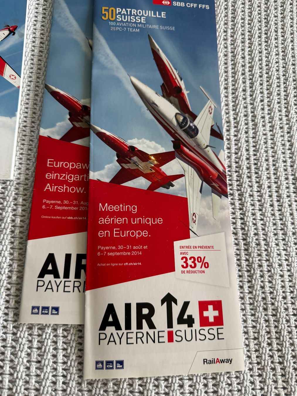 Schweizer Armee Documenti: Prospekte/Dokumente Air Show AIR14 Payerne - Luftwaffe – Usato da Brütten venduto da Hst1 7