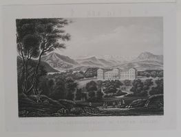 Albisbrunn Aquatinta von Huber