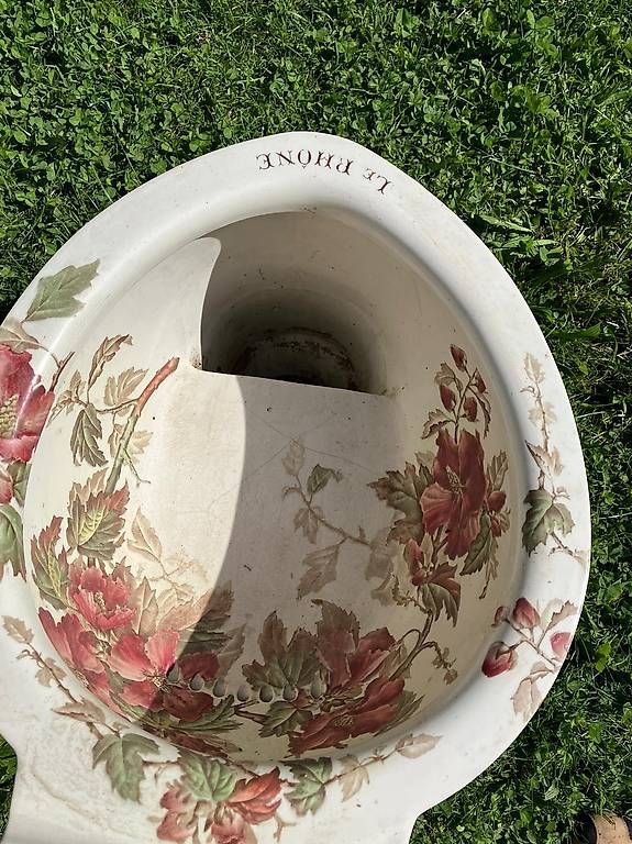 Sabbiera per bambini: Décoratif une ancienne cuvette de WC  – Usato da Genève venduto da chr_8ncs 3