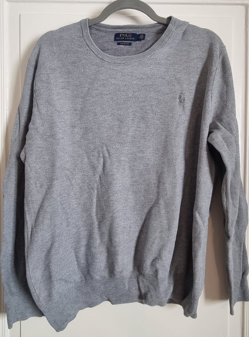 Polo Ralph Lauren Pullover & Sweatshirts: Polo Ralph Lauren Pullover grau Baumwolle Grösse M – Gebraucht aus Fribourg von swi_b7rt