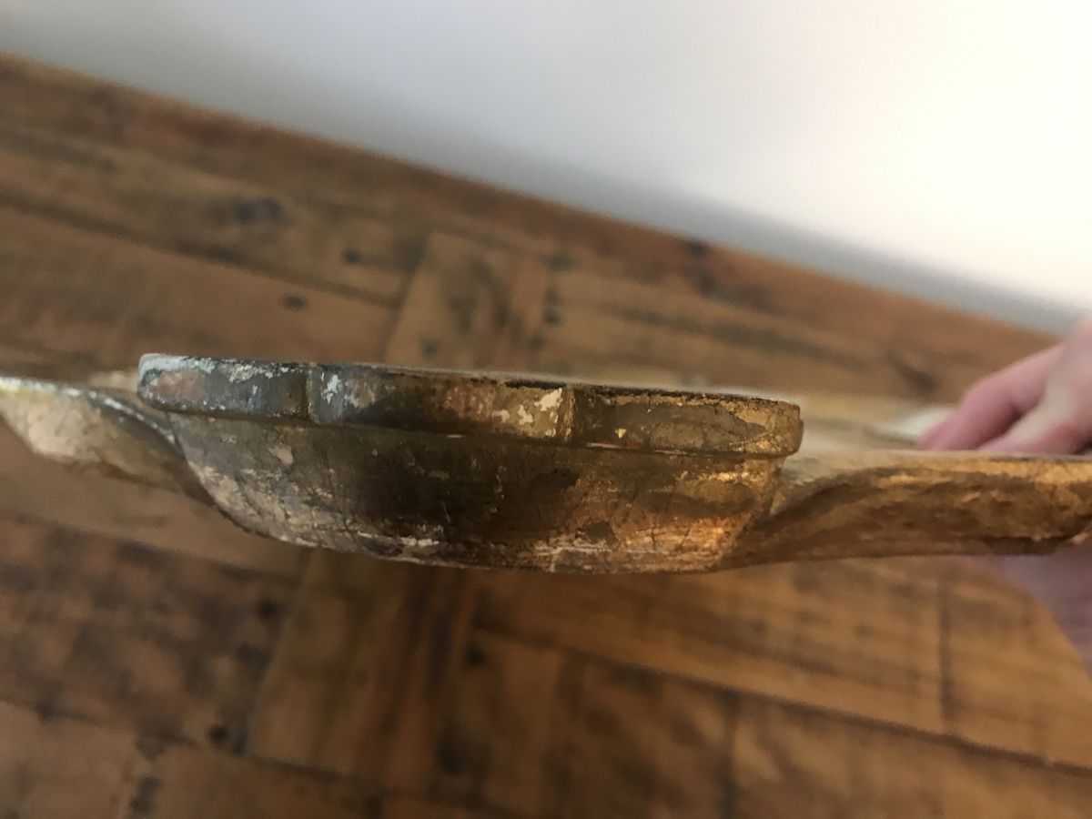 Piatti di portata: Altes Tablett florentinisch Holz – Usato da Rapperswil SG venduto da cosiba01 6