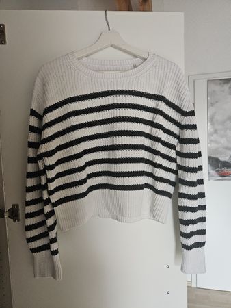 Marc O'Polo Pullover gestreift weiss schwarz Grösse S