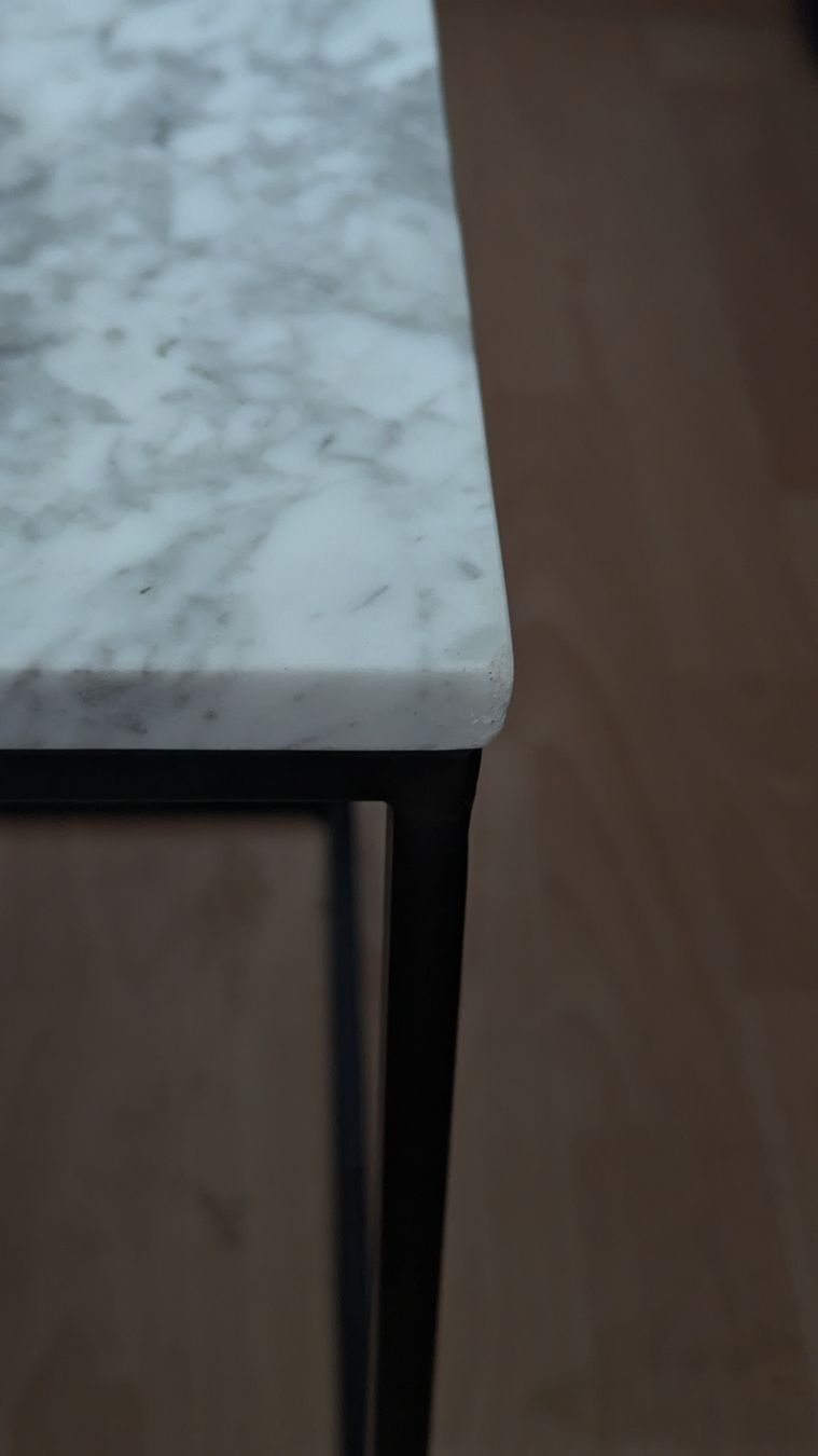 Comodini: Marmortisch / Beistelltisch 40x40 cm mit Echtmarmorplatte  – Usato da St.Gallen venduto da reLapseOne 1