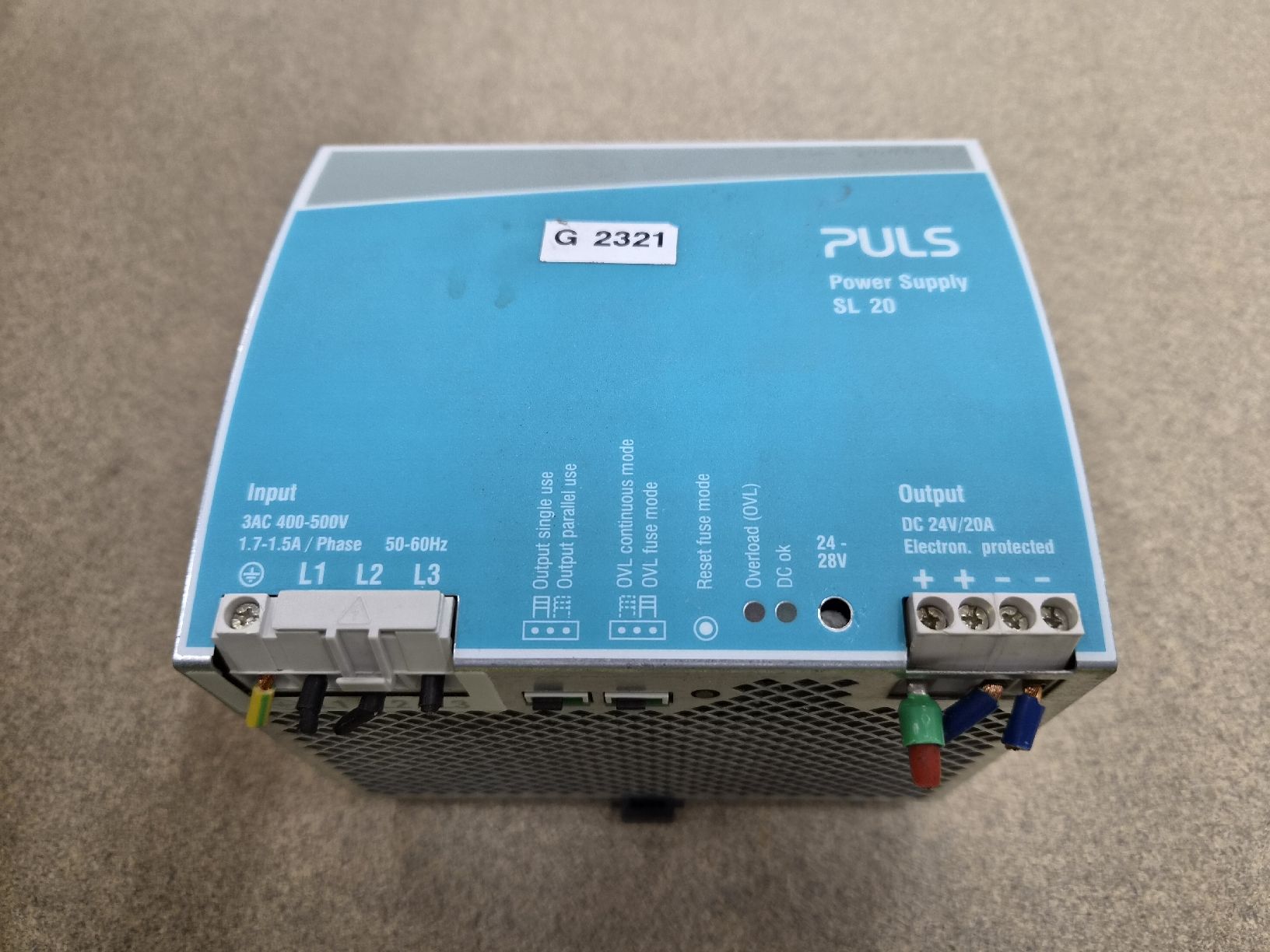Componenti elettronici: PULS SL20 Stromversorgung, 24V/20A -  – Usato da Vitznau venduto da Vitznau84 7