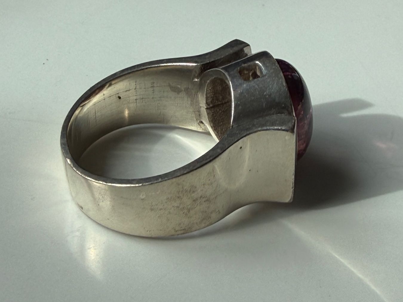 Anelli: TURMALIN Rose Cabochon in Silberring  Grösse:  62 – Nuovo (secondo la descrizione) da Seftigen venduto da tigers12 4
