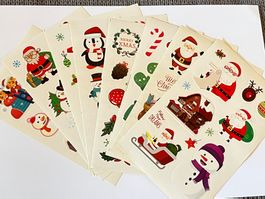 Weihnachtliche Sticker Set