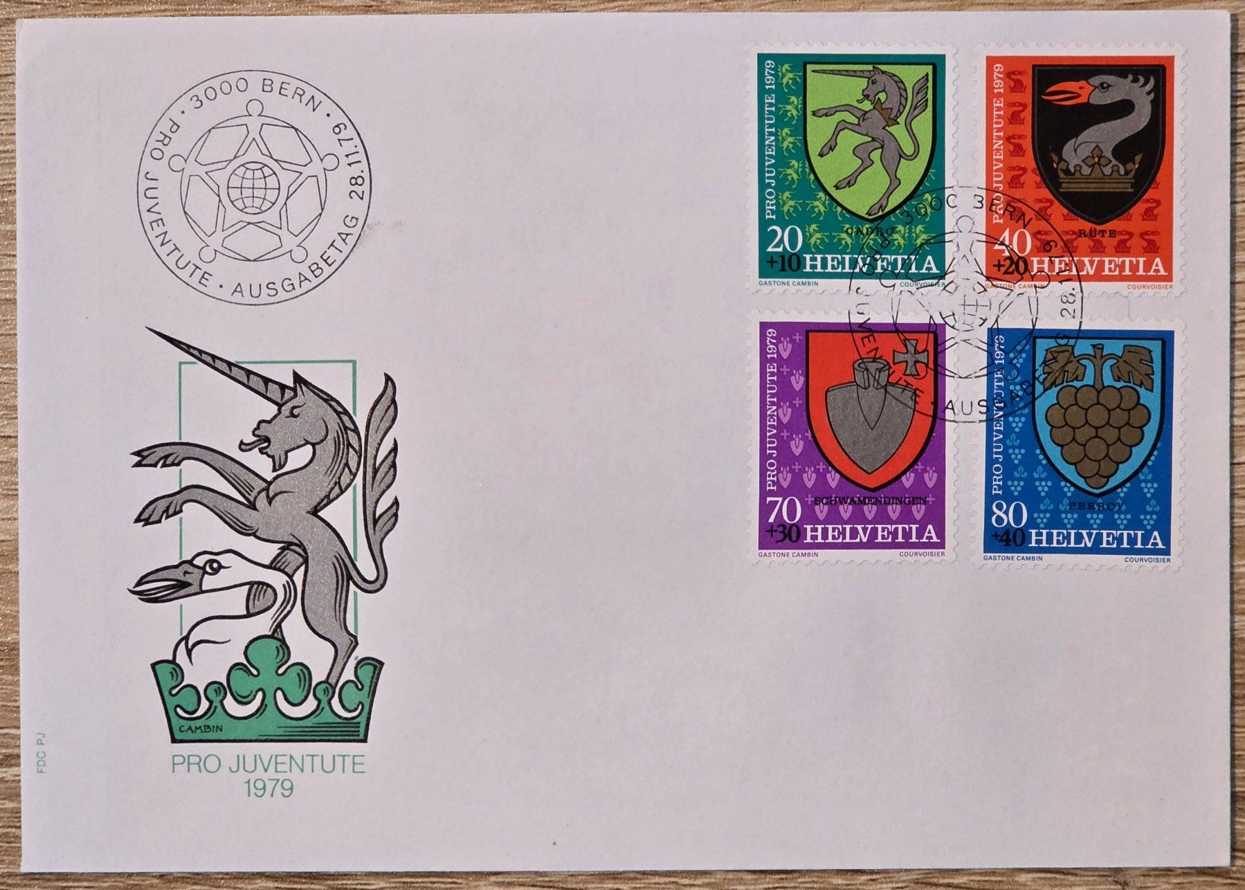 Tutti i francobolli: Schweiz First Day FDC Pro Juventute 1979 – Usato da Rohrbach venduto da lod_m58r