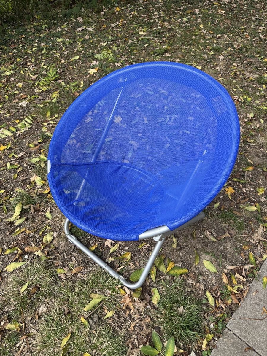Sessel: Blauer Sessel/Hocker – Gebraucht aus Zürich von lionsk