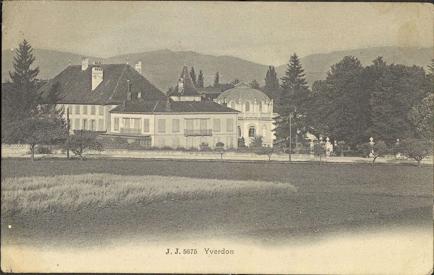 Ansichtskarten: Yverdon – Gebraucht aus Gwatt (Thun) von seeblick98