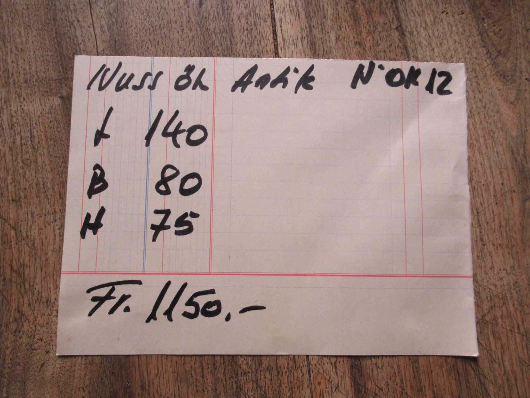 Tische: Antiker Beizentisch (Nuss/140) – Gebraucht aus Berg SG von Pizza58 7