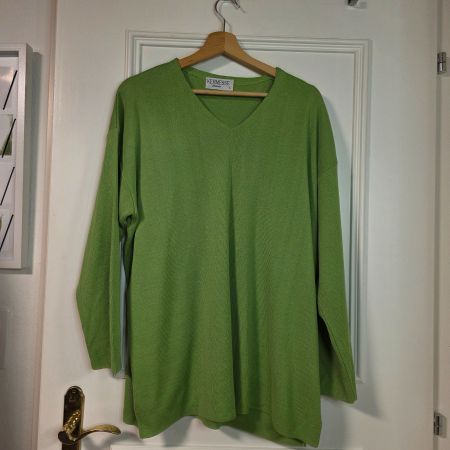 KERMESSE Pullover grün Gr. XL Vintage Damenmode
