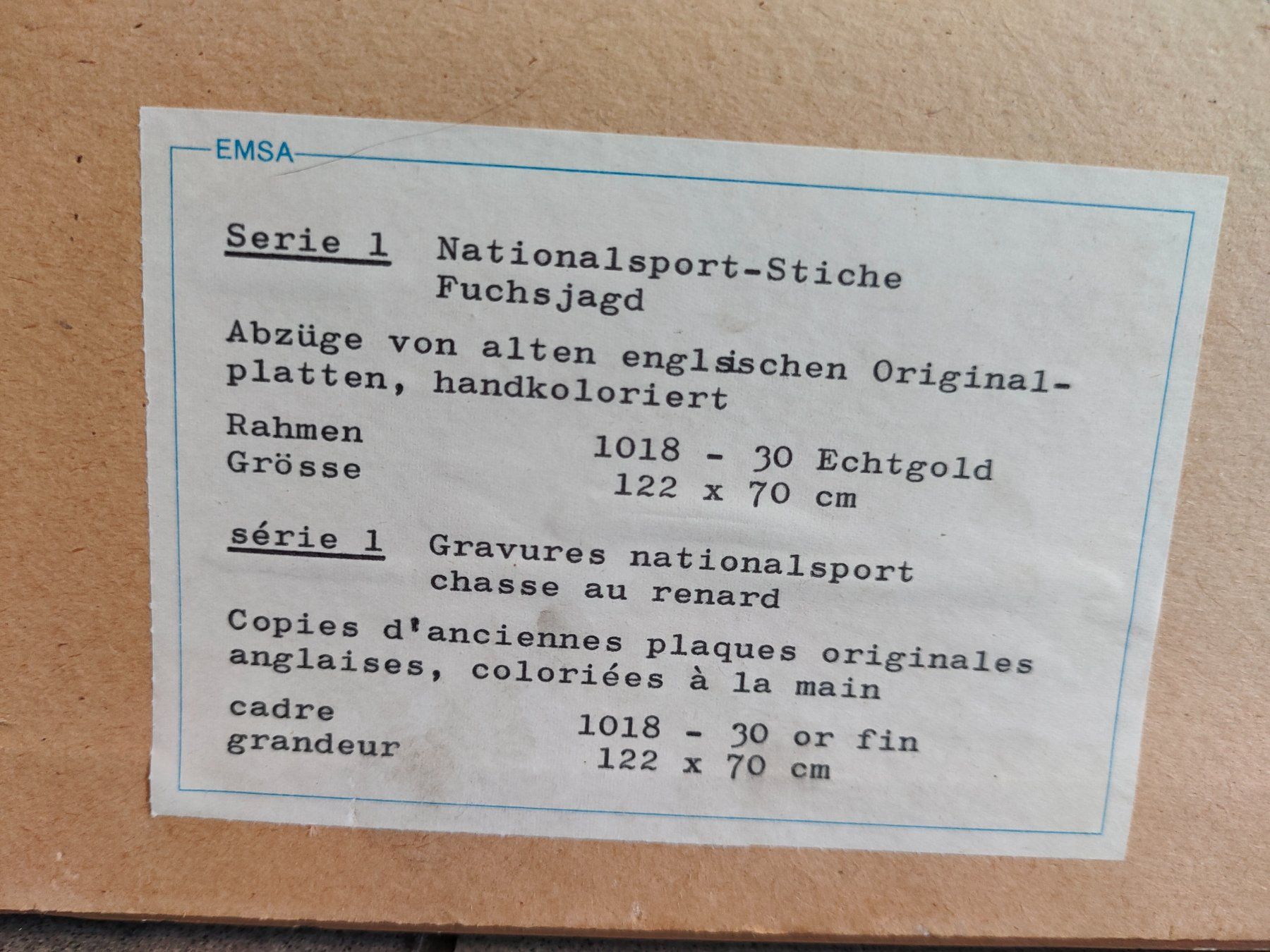 Stiche: Englischer Pferde Stich Fox Hunting J. Harris – Gebraucht aus Windisch von stiiine 1
