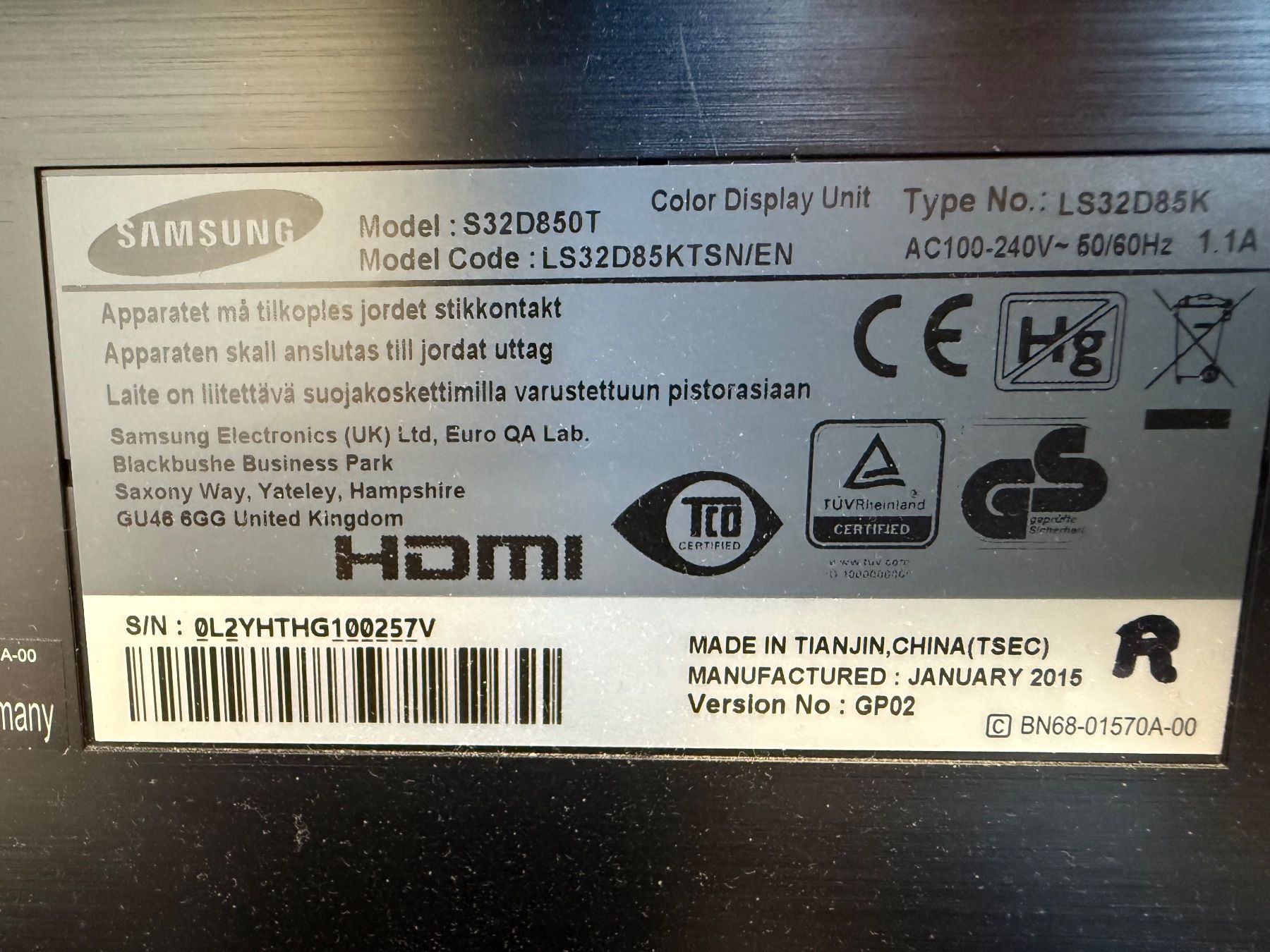 Samsung Monitore: 4 x Samsung Screen 32 Zoll – Gebraucht aus Bachenbülach von ricricric 5