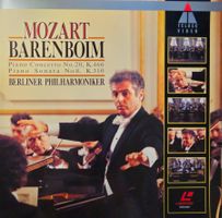 Laser Disc - Mozart - Piano Concerto No. 20, Sonata No. 8