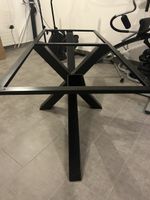 Tischgestell Metall schwarz Sternform neuwertig 180x80cm