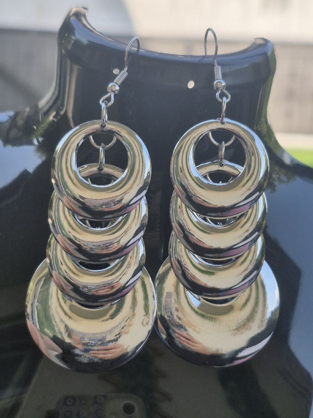 Boucles d'oreille: Orecchini pendenti argento cerchi multipli donna – Neuf (Voir description) à Giubiasco par Stefaniav 1