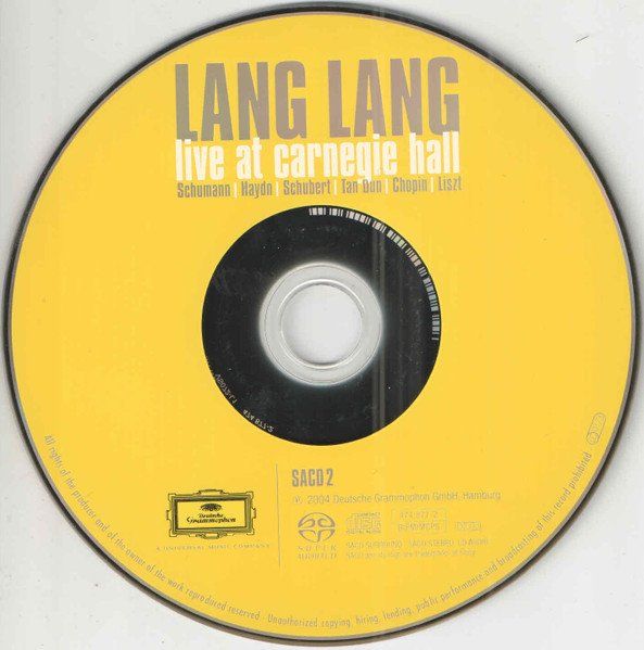CDs: Lang Lang LIVE AT CARNEGIE HALL Piano Classical Romantic 2CD – Gebraucht aus Kandergrund von Sososo 3