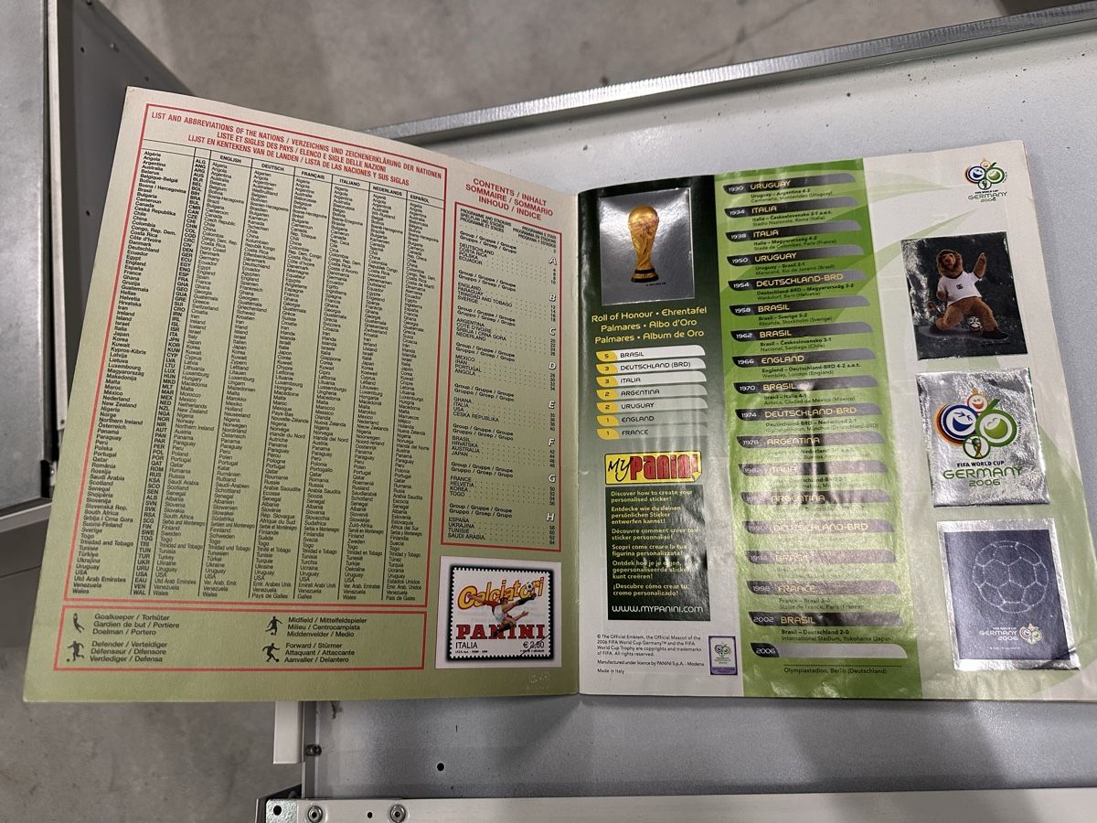 Panini Album: Panini WM 2006 Sticker Album – Usato da Chur venduto da Sim7000 1