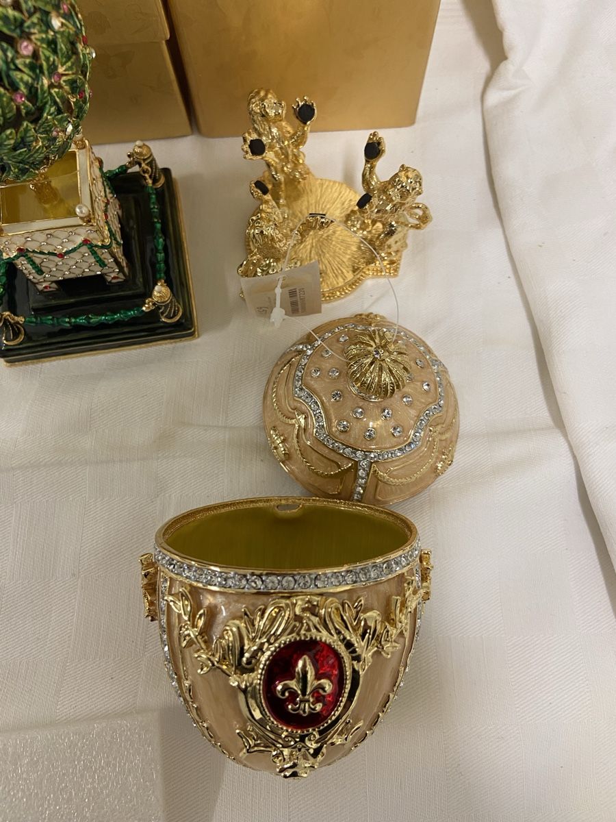 Tutte le decorazioni: Dekorative Fabergé-Eier mit Boxen 2 Stk. – Usato da Dietikon venduto da brocki-eyra 5