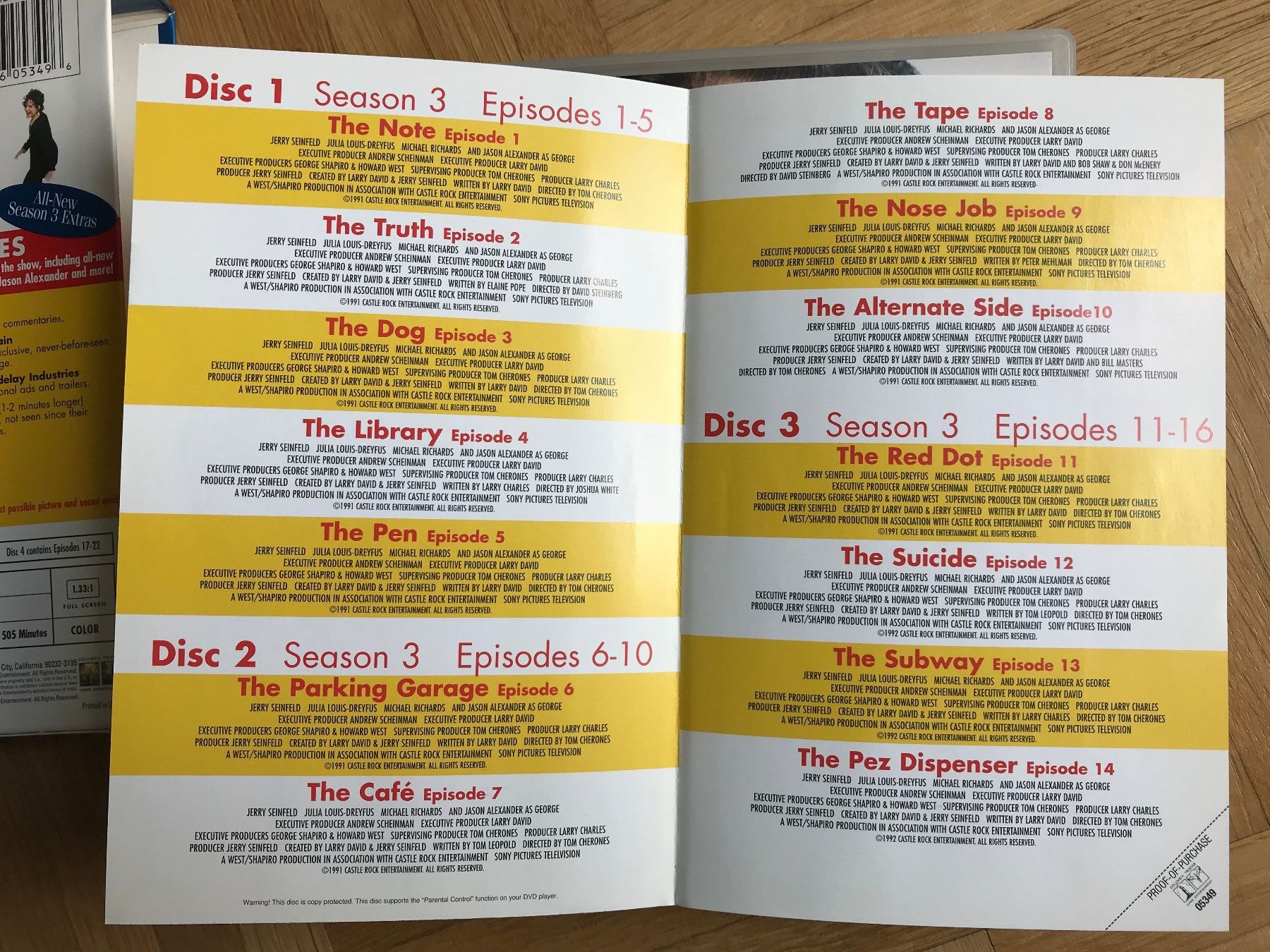 Tutti i DVDs: Seinfeld - Season 3 - DVD – Usato da Zürich venduto da Malcom 6