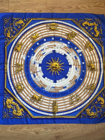 Hermès Carré 90 Astrologie Dies et Hore F. Faconnet