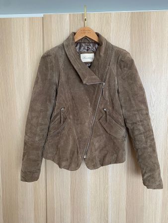 Damen Lederjacke Wildleder braun, sehr guter Zustand - M