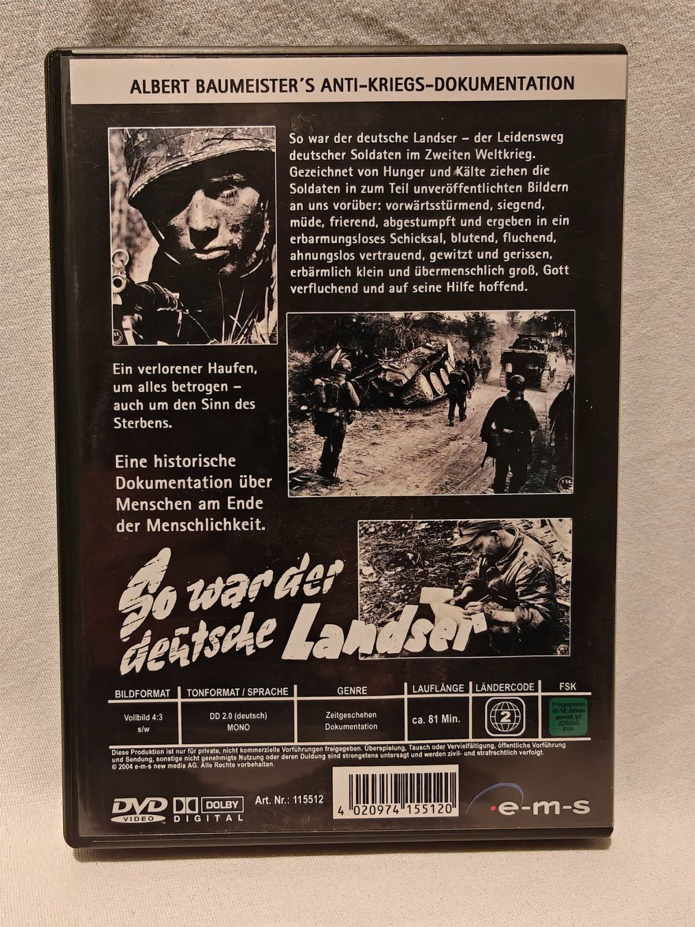 Tous les DVDs: So war der deutsche Landser – D'occasion à Gutenswil par Vulcano21 1