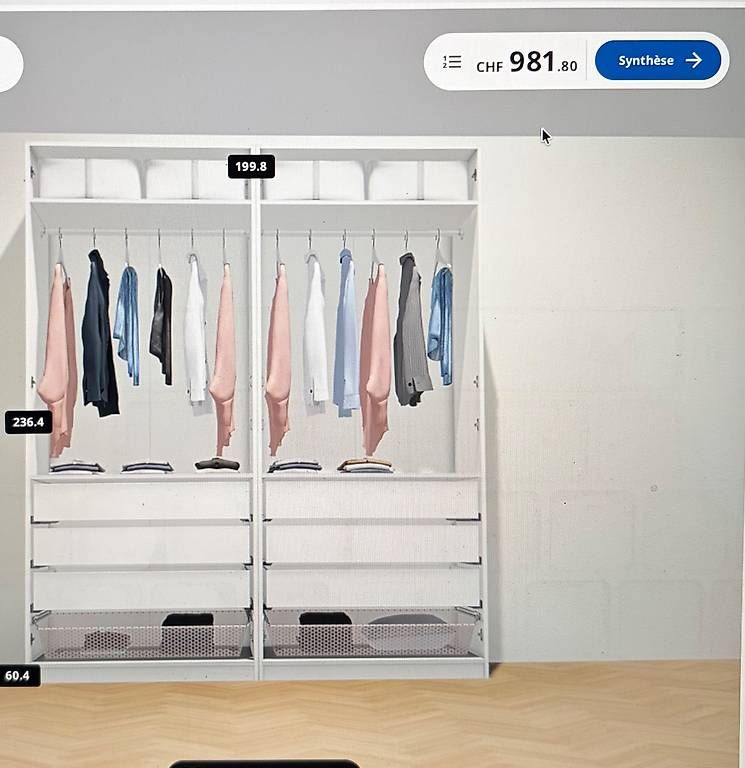Ikea Armadi: Armoire IKEA Pax – Usato da Fribourg venduto da moy01 3