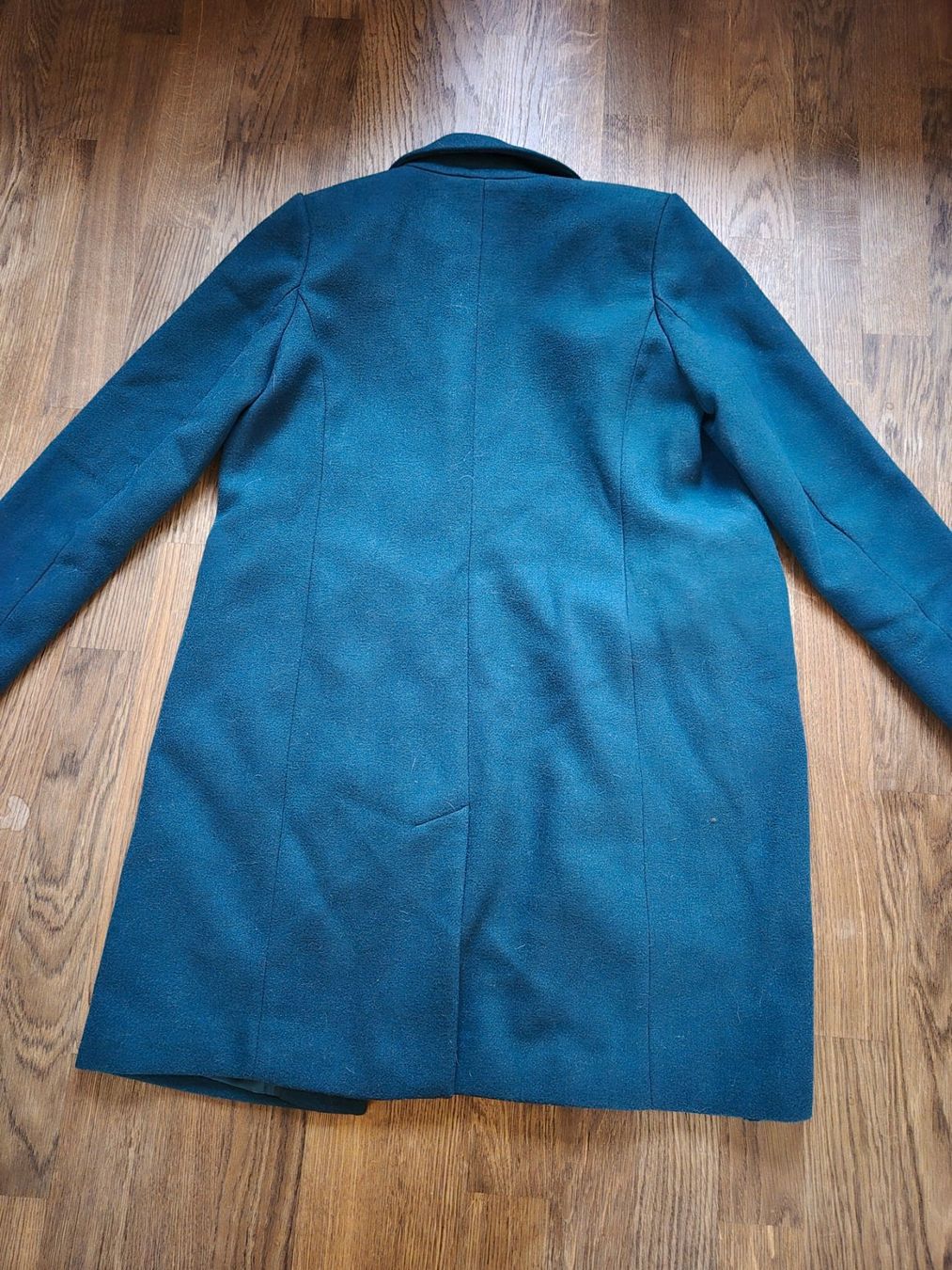 We Cappotti: WE Fashion teal wool coat size 36 – Usato da Zürich venduto da monadiederich 1