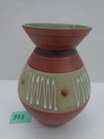 Abstrakte Keramik-Vase ca. 50er Jahre