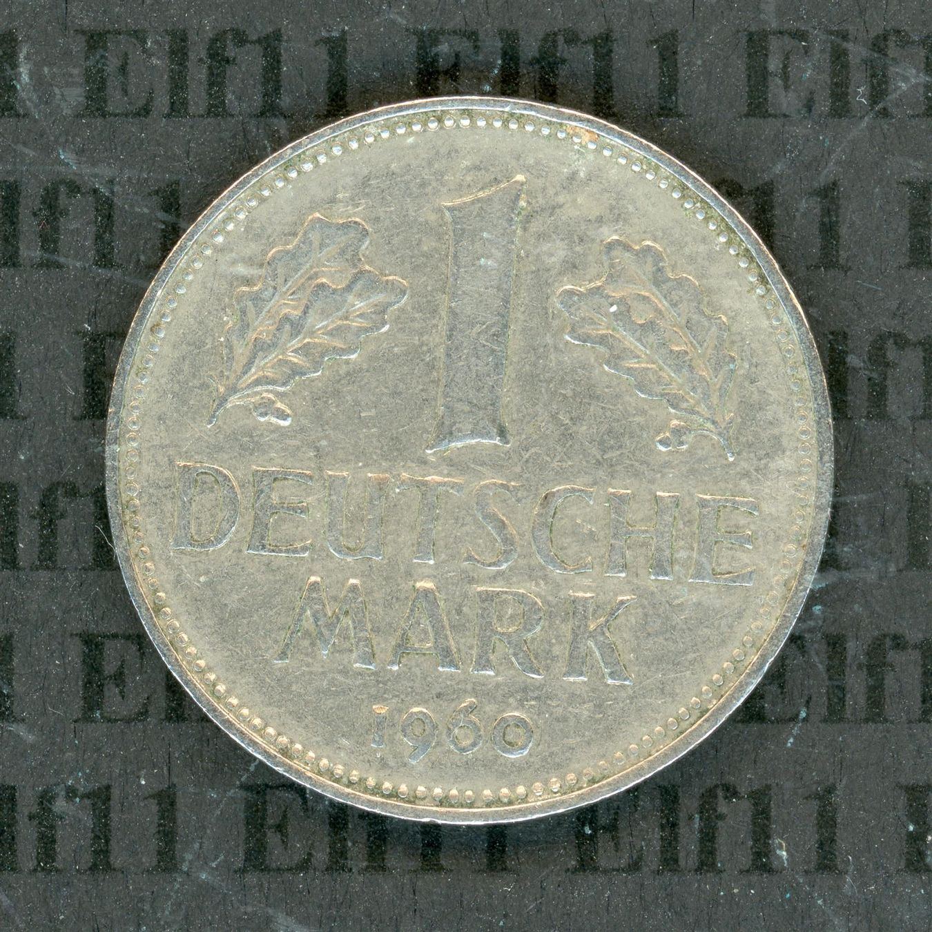 Tutti le monete: DEM___1.00 1960J -vz 1 Deutsche Mark – Usato da Widnau venduto da Elf11