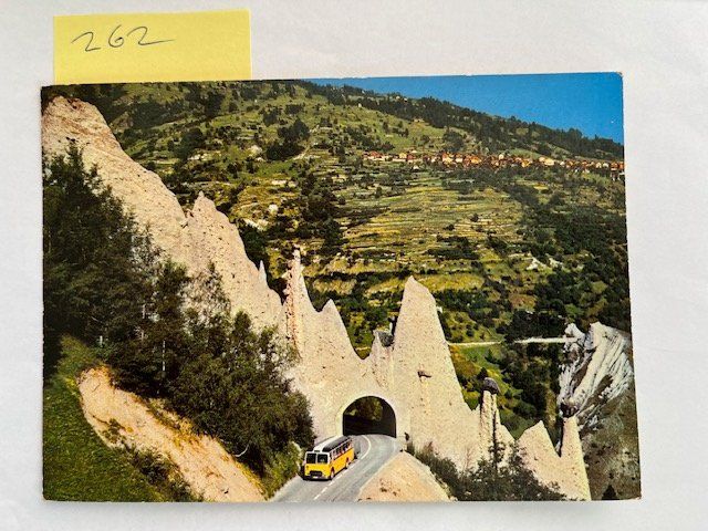 Ansichtskarten: Ansichtskarte Pyramides d'Euseigne Valais, alt – Gebraucht aus Niederwil AG von dahu75