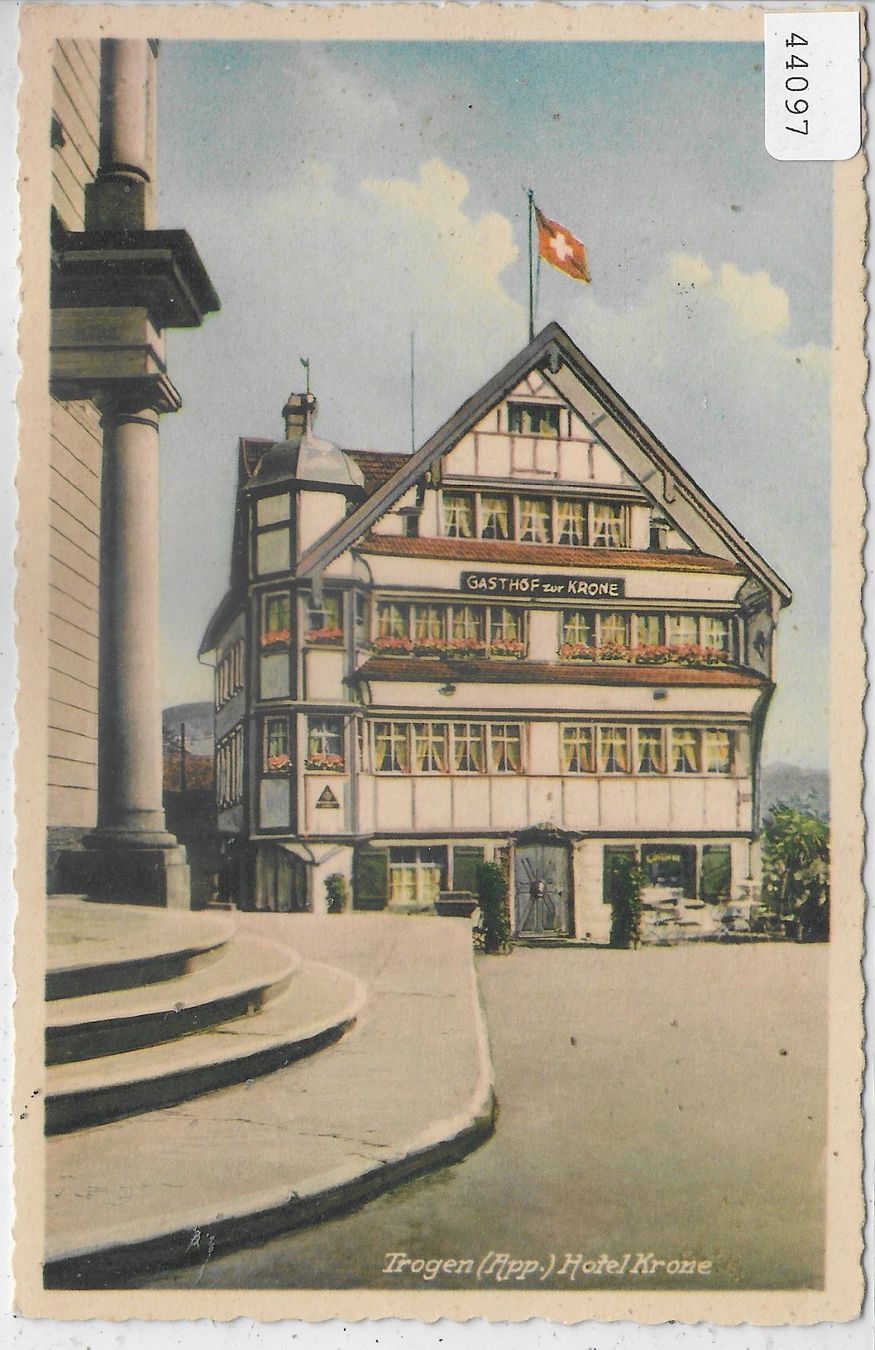 Cartoline postali: Trogen - Hotel Krone – Usato da Ettingen venduto da Kartenplanet