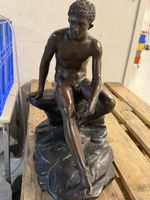 Antiker Bronzeguss Sommer Napoli Kunstobjekt für Liebhaber (