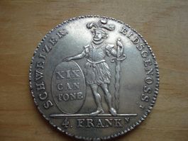 (B5) Appenzell 4 Franken 1812 VZ