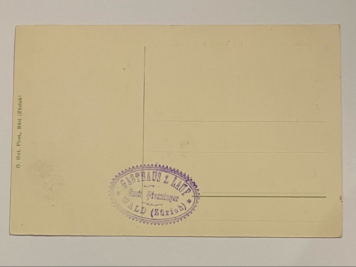 Cartoline postali: Alte Ansichtskarte: Lauf bei Wald ZH – Usato da Bauma venduto da Baumer71 1